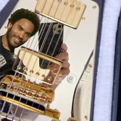 2002 Gibson Custom Shop Lenny Kravitz Signature '67 Flying V Ebony/Gold Sparkle image 25