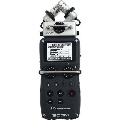 Zoom H5 4-Track Portable Recorder for Audio for Video, Music, and Podcasting, Stereo Microphones, 2 XLR/TRS Inputs, USB Audio Interface, Battery Powered image 1