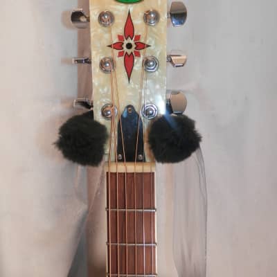Regal Resonator Acoustic Guitar Matte Black Metal Body used image 7