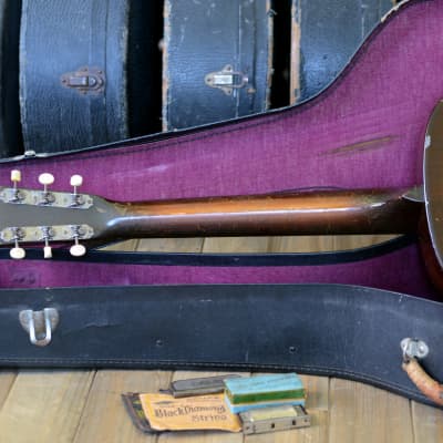 Clean 14 fret 1938 National Duolian in great shape, all original with recent neck reset & case image 7