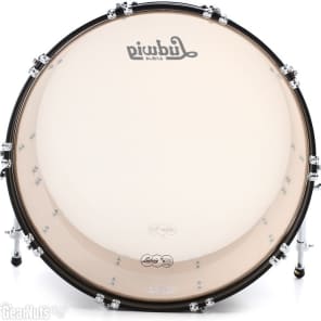 Ludwig Classic Maple Bass Drum - 14 x 24 inch - Vintage Black Oyster Pearl image 3
