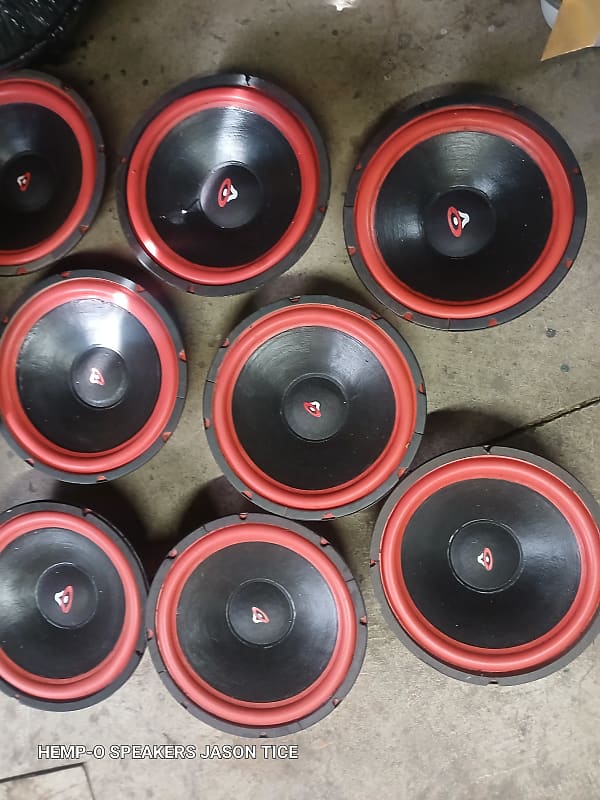 CERWIN VEGA WOOFERS 12&quot; PEERLESS HYBRIDS BRUTE BASS AND FIDELITY DOWN TO 6 AVAILABLE PMR SPEAKERS  			