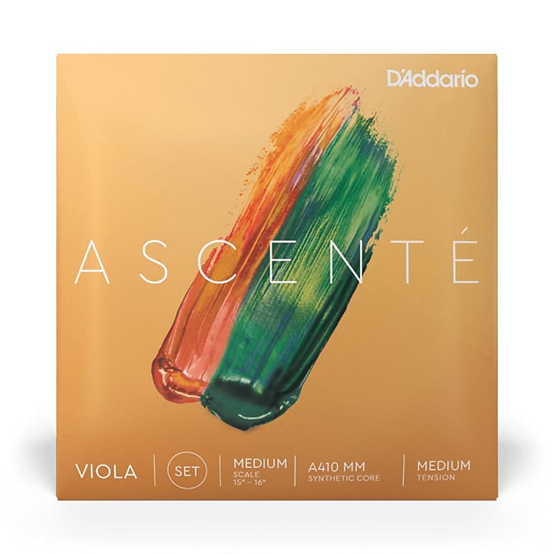 D'Addario A410 MM Ascenté Viola String Set, Medium Scale, Medium Tension image 1