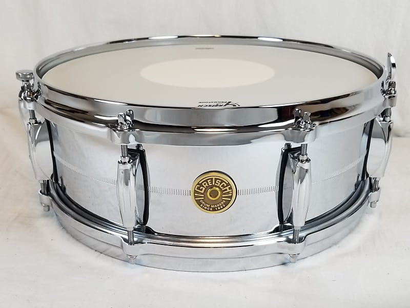 Gretsch Classic 4160 Hammered Chrome Over Brass Snare Drum - 14x5