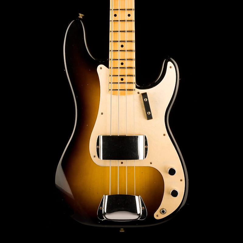 Fender Custom Shop '57 Precision Bass Journeyman Relic Wide-Fade 2 Tone Sunburst image 1