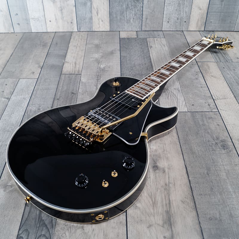 Burny RLC-105S 'Sustainer' Electric Guitar, Black (Floyd