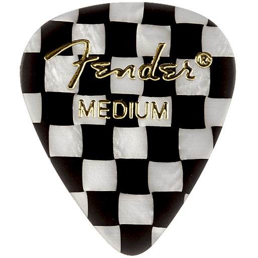 Fender 198-0351-302 351 Graphic Pick Pack, Checker, Medium, 12 Count image 1