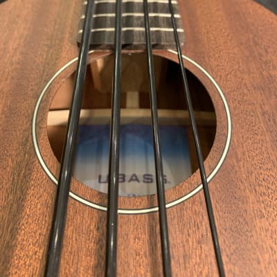 Kala KA-UBASSFS-Fretted Mahogany Acoustic /Electric U-Bass-W/Case image 12