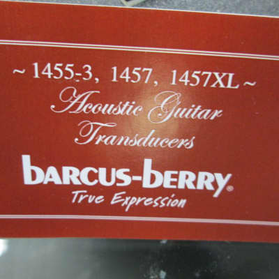 Barcus-Berry 1455-3 Acoustic Guitar Pickup "Insider" Piezo Transducer with Fas-Jac image 3