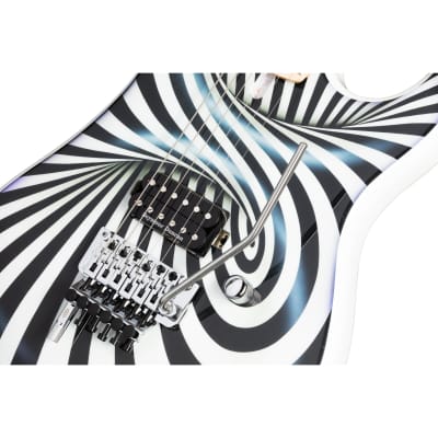Kramer The 84 Custom Graphics "The Illusionist" EVH D-Tuna Electric Guitar (with Gig Bag) image 4