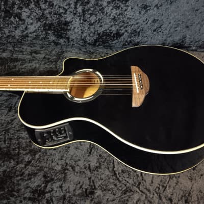 Yamaha APX500II Thinline Acoustic/Electric Guitar Black | Reverb