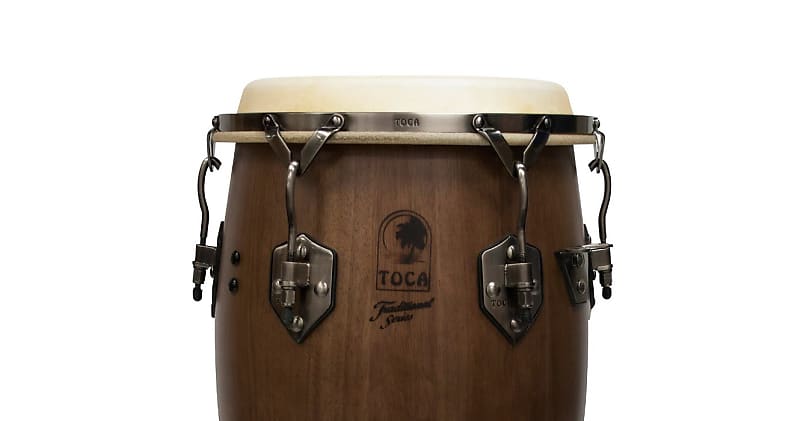 Toca Traditional Series Tumba Quinto Drum Set Dark Wood Finish Reverb