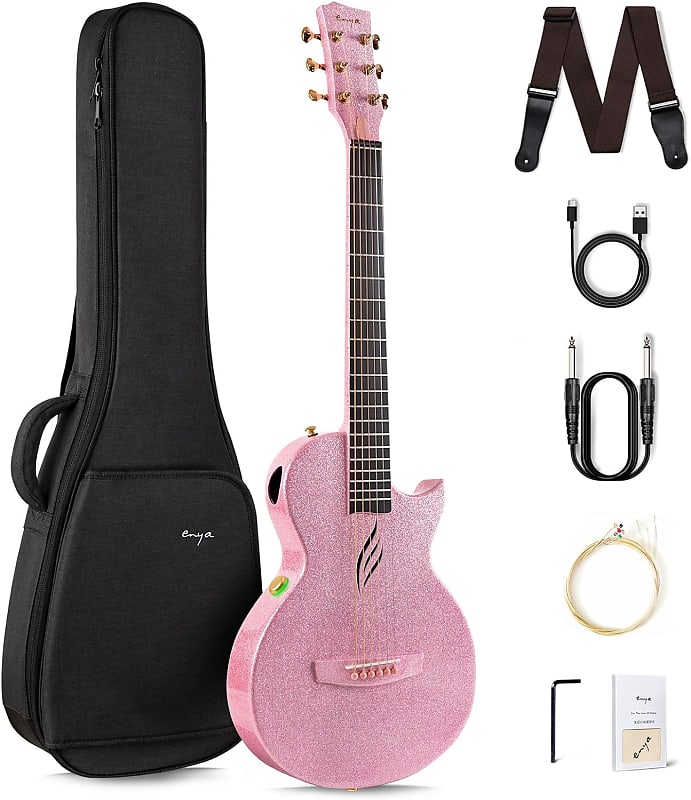 Enya Nova Go SP1 Carbon Fiber AcousticPlus Guitar Sparkle