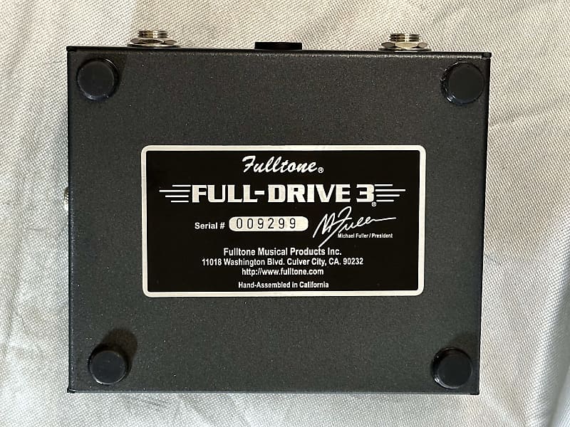 ギター Fulltone FULL-DRIVE 3 Full-Drive3 – Fulltone USA