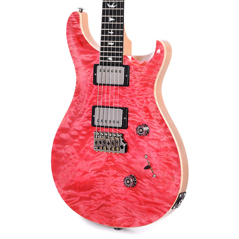 PRS Wood Library Custom 24 10-Top Quilt Bonnie Pink w/Ebony