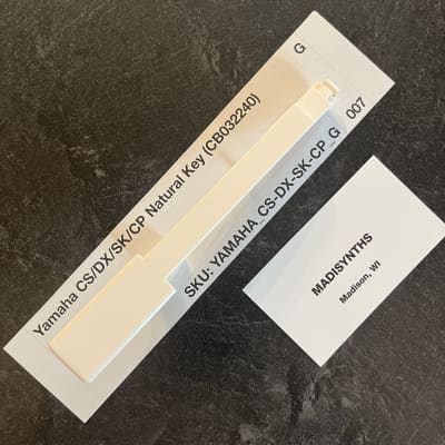 ORIGINAL Yamaha Replacement G Key (CB032240) for CS70M, CS5, CS15, CS15D, CS20, CS20M, CS40M, DX9, DX21, DX27, DX27S, SK20, SK30, CP10, CP11, CE20, PS10, PS20, YK10, and more