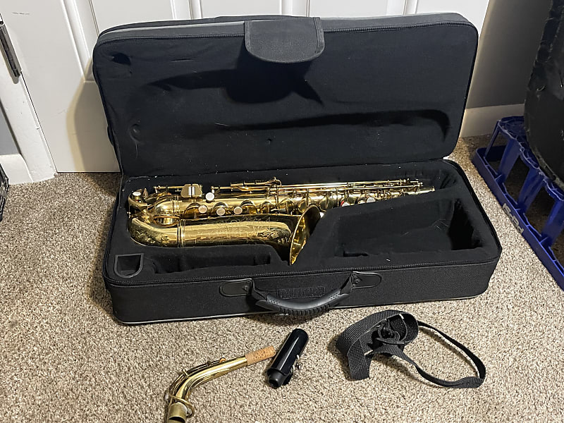 conn alto sax saxophone in sky brand case with selmer france Reverb