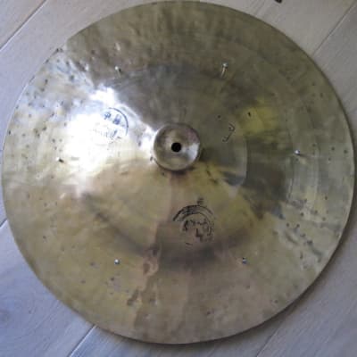 Thin  Dark Hand Hammered China Cymbal with 6 Rivets N.O.S. image 1