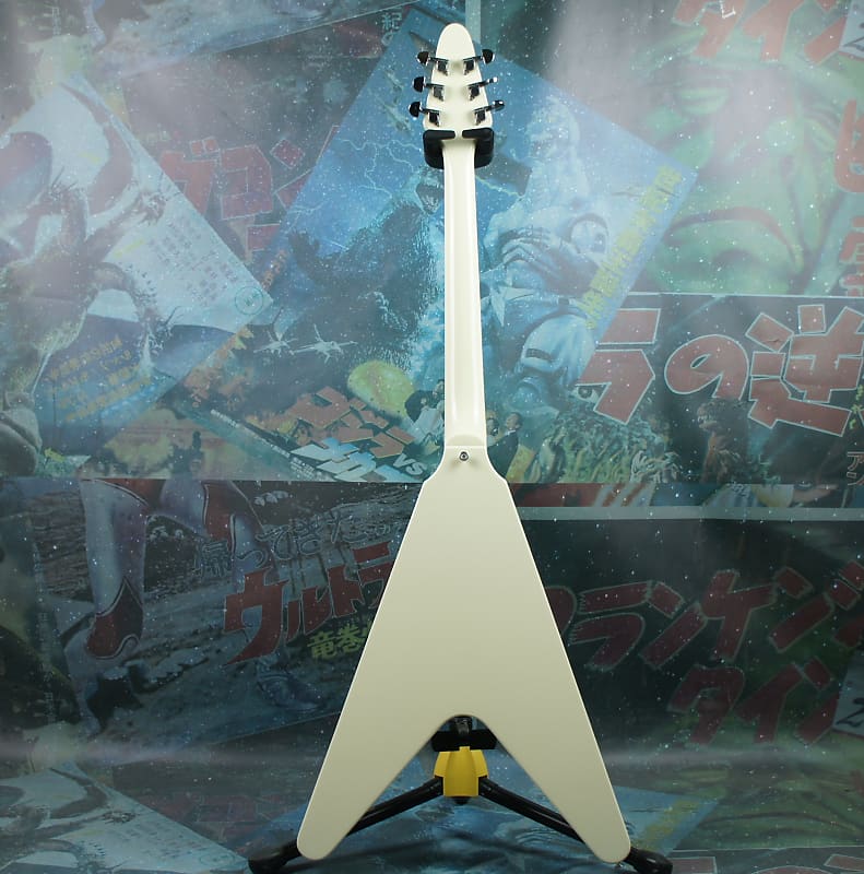 Edwards Flying V E-FV 120 2000's Vintage White MIJ ESP Japan | Reverb