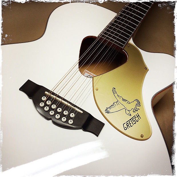 Gretsch G5022CWFE-12 White Falcon Rancher Jumbo 12-String