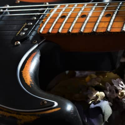American Fender Stratocaster Sunburst Relic Noiseless Pickups image 11