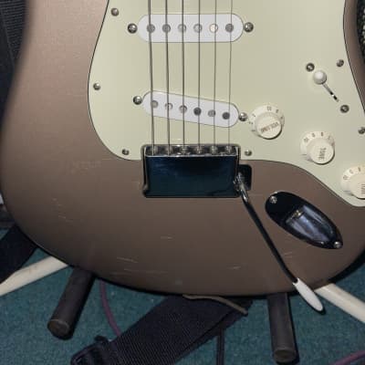 Fender Stratocaster AVRI 1965 Reissue from 2012 Shoreline gold matching headstock image 11