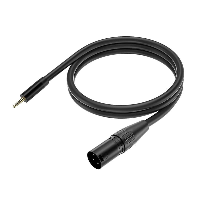 tisino 3.5mm to XLR Balanced Cable Adapter, Gold-Plated 1/8 inch Mini Jack  Aux to XLR Male Mono Audio Cord for Cell Phone, Laptop, Speaker, Mixer 