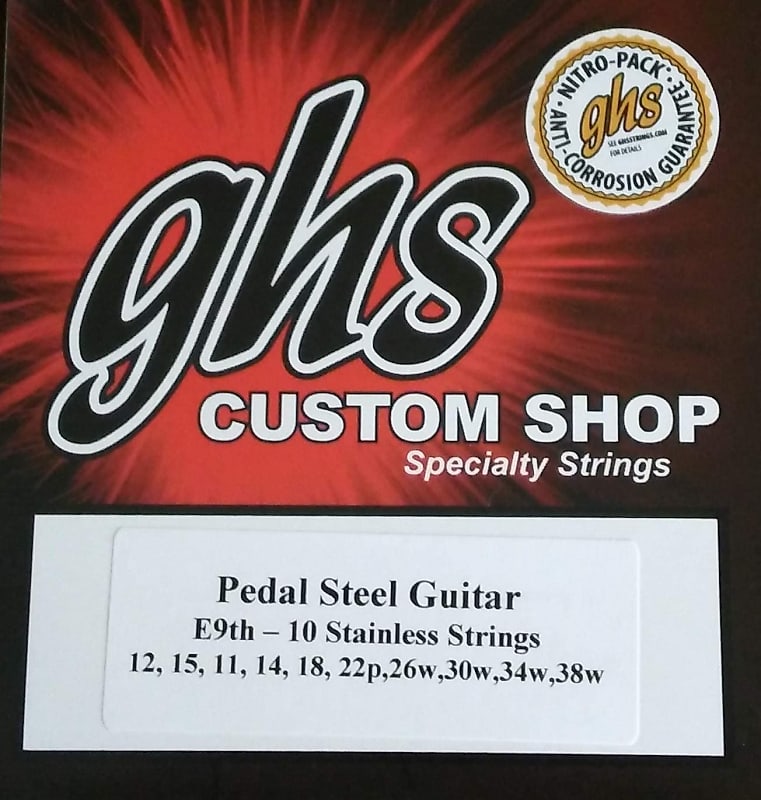 GHS  Pedal Steel E9th-10 Wound Stainless Steel Strings- 1 Set image 1