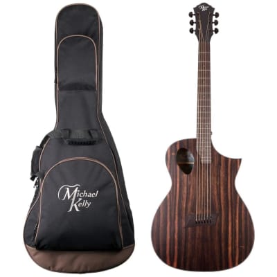 Michael Kelly Forte Port Exotic JE Acoustic-Electric Guitar, Java, with Gig Bag for sale