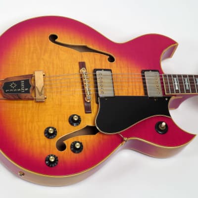 Gibson Barney Kessel Custom 1968 Sunburst ~ Hang Tags! ~ Flamed Maple ~ Original Case image 5