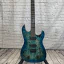Chapman Guitars ML1 Modern Rainstorm CI21013124 2022 Blue Green Burl