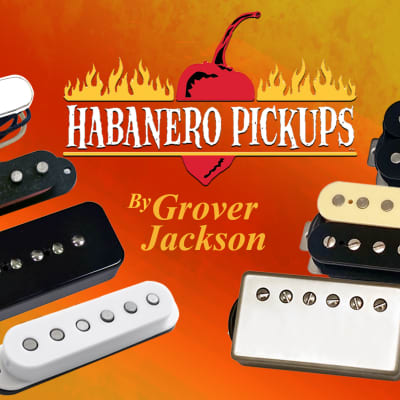Habanero Pickups by Grover Jackson: Poblano PAF Bridge Humbucker - Black image 3