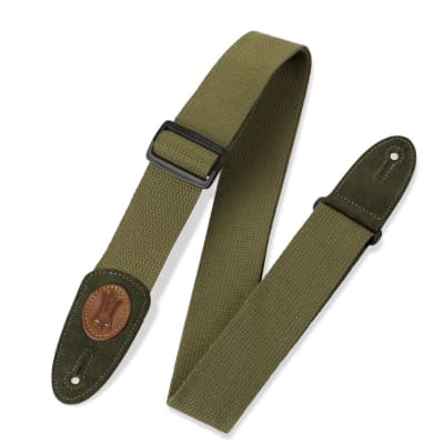 Levy's Classic Series - 2" Wide Cotton Guitar Strap - Green image 1