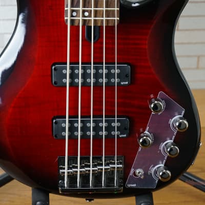 Yamaha TRBX605FM 5-String Bass Dark Red Burst | Reverb