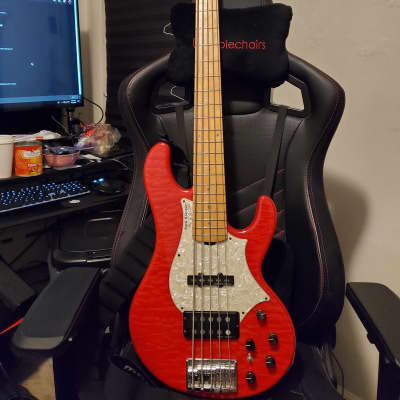 ESP Edwards E-T-170BD Fiesta Red Tetsuya Bardic Bass - L'arc