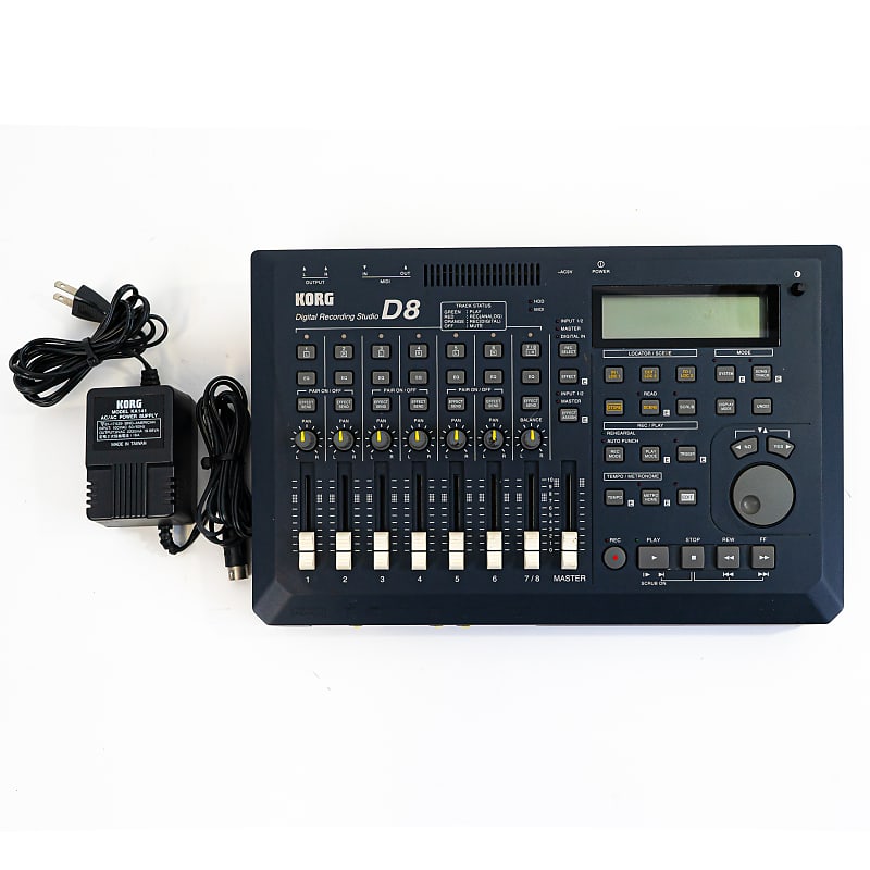 Korg D8 8-Channel Digital Recorder Multi-Track with Power Supply image 1