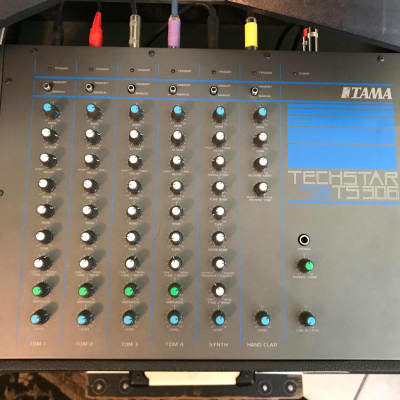 Tama Techstar TS306 and five TS100 BK pad w/ accessories 1985 - Black image 2