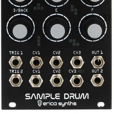 【日本製新品】送料無料! Erica Synths SAMPLE DRUM ドラムサンプラー ユーロラック モジュラーシンセ 中古 intellijel makenoise TipTop 音源モジュール