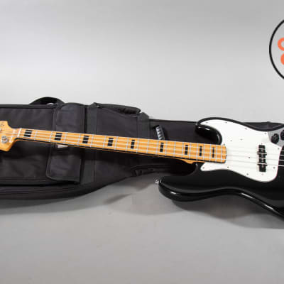 2002 Fender Japan JB75 ’75 Reissue Jazz Bass Black for sale