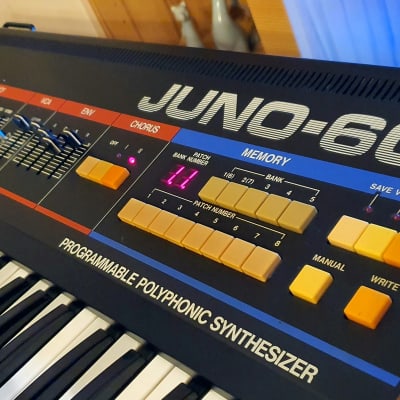 Roland Juno-60 61-Key Polyphonic Synthesizer ✅RARE from ´80s✅ Synthesizer / Keyboard ✅ Cleaned & Full Checked image 5