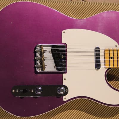 Fender Limited Edition Custom Shop '50s Telecaster Custom Reverse Journeyman Purple Metallic image 4