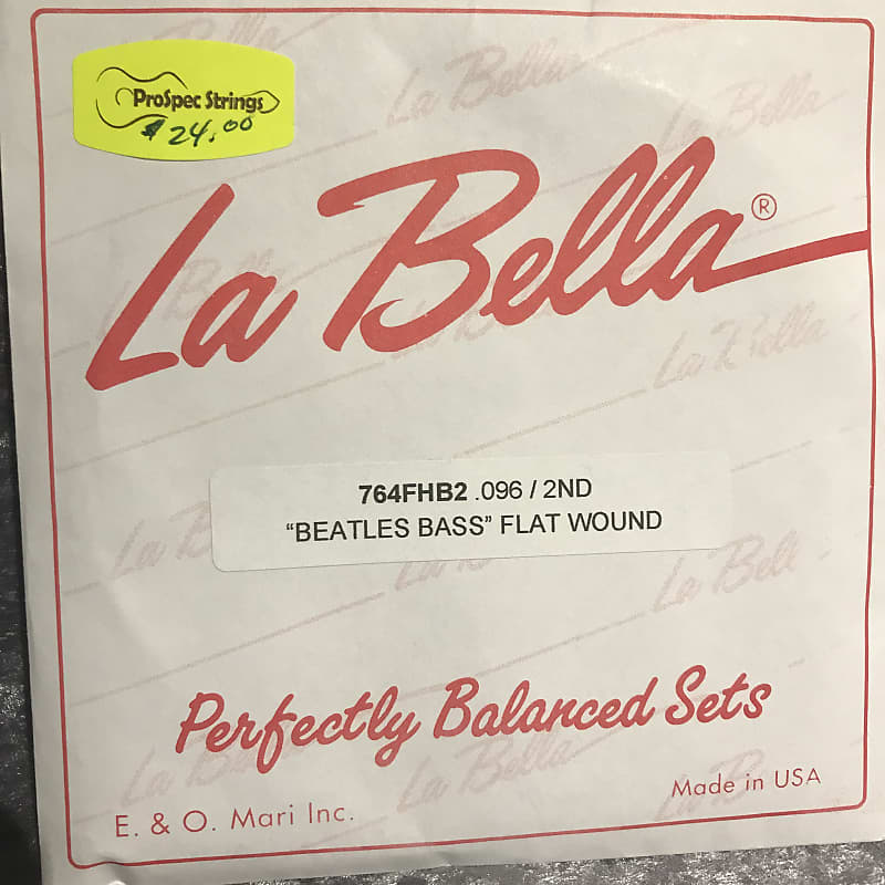 La Bella 764FHB2 .096 Single Flat Wound Bass String Reverb