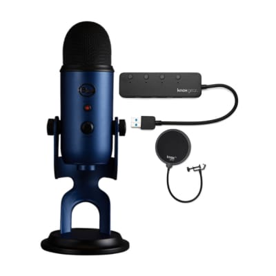 Blue Microphones Yeti Blackout Microphone Bundle, Creator/Producer  Accessories 