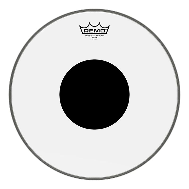 Remo Clear Controlled Sound 14" Drum Head w/Black Dot On Top image 1