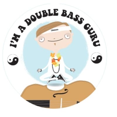 D'Addario I'm A Double Bass Guru 4" Round Sticker