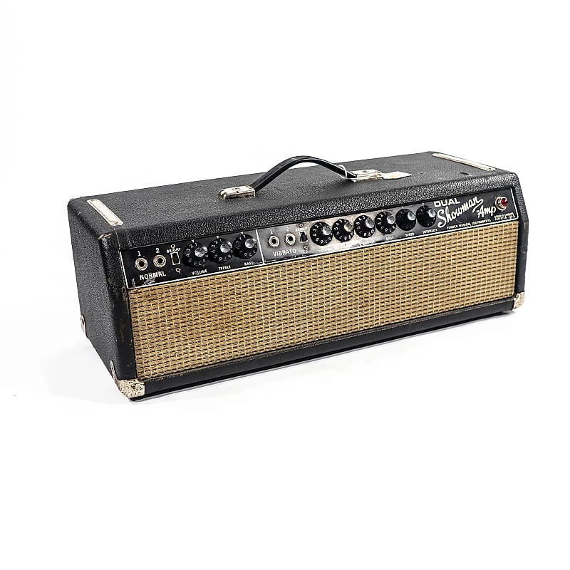 Fender Black Panel Dual Showman 2-Channel 85-Watt Guitar Amp Head 1963 - 1967 image 1