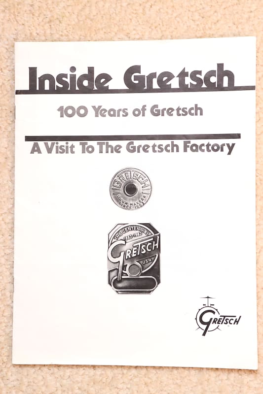 Rare Original Gretsch Drums 100th Anniversary Promotional Magazine - 1984 image 1