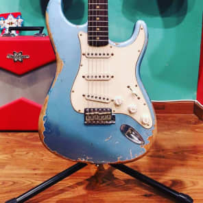RebelRelic '62 S-Series Ice Metallic Blue Relic Stratocaster Fender Custom Shop (Serial: 62129) image 5