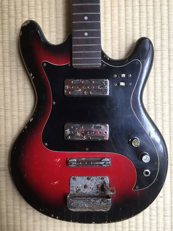 ☆ RARE ☆ 60s Japanese ALFA-TONE guitar for project/repair Teisco
