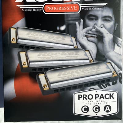 Hohner Rocket 3 Piece Pro Pack in the keys of C, G and A image 1